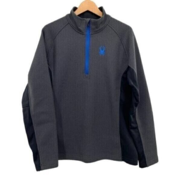 Spyder Men’s Core Waffle Knit Outbound Pullover Half Zip Sweater - Picture 1 of 8